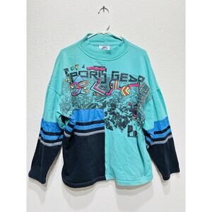 vintage ice innovations ski long sleeve T-shirt rare patchwork vintage 80s